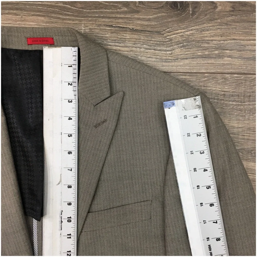 JOHN VARVATOS Mens Blazer‎ Sport Coat Casual Jacket Size 41R Cotton Wool Suit